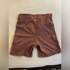 CRZ YOGA Women's High Waisted Biker Shorts - 5” Compression Gym Spandex Shorts